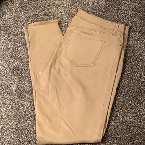 Khaki skinny jeans